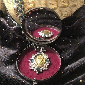 VSA Sacred Heart Gold & Kyanite Crystal Necklace